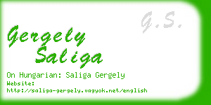 gergely saliga business card